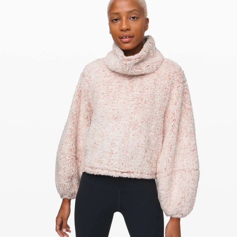 Lululemon Warmth Restore Sherpa Pullover Pink Size Medium/Large